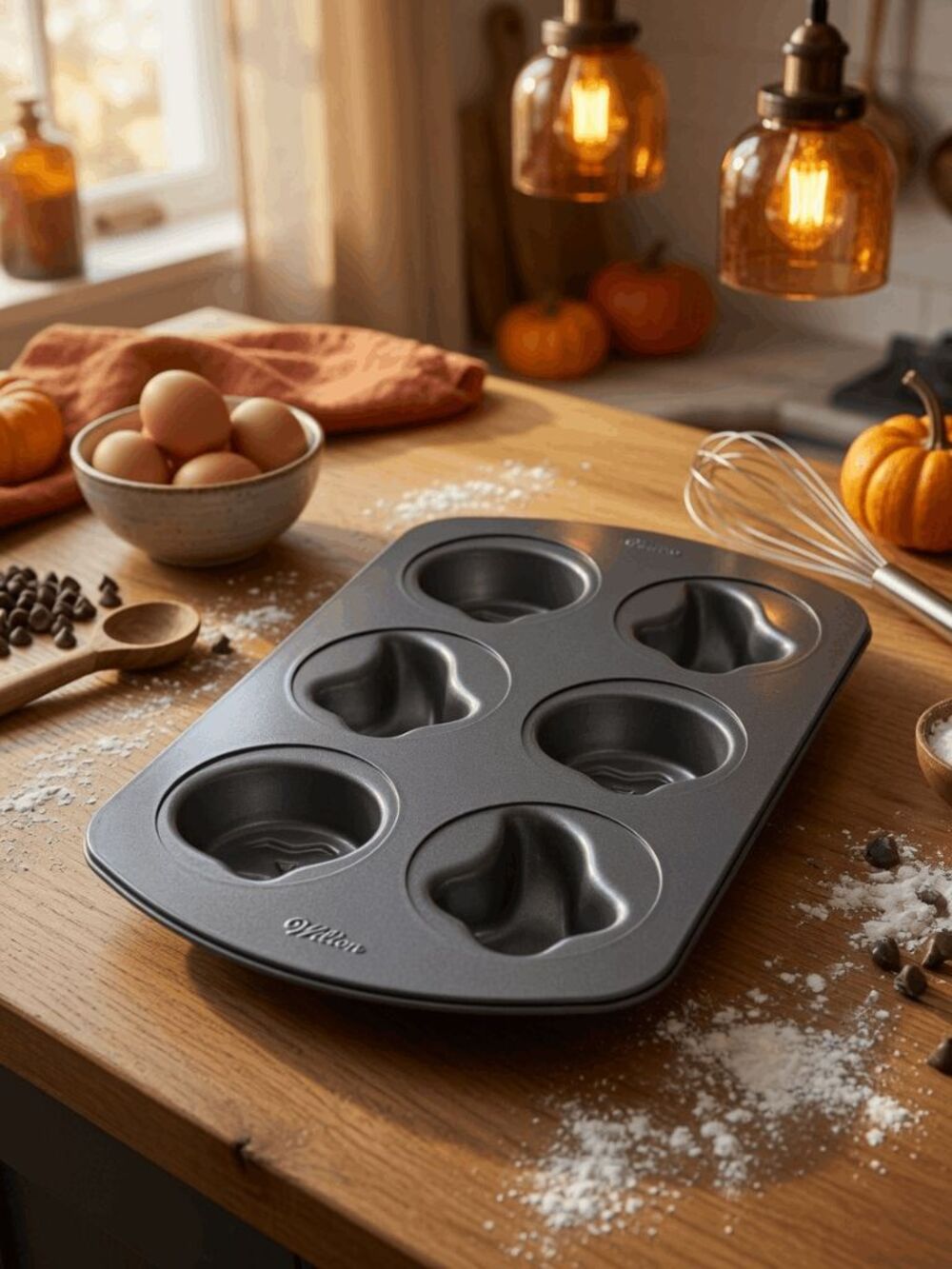 Wilton Ghost Pumpkin Halloween Non Stick Baking Pan Mini Cake